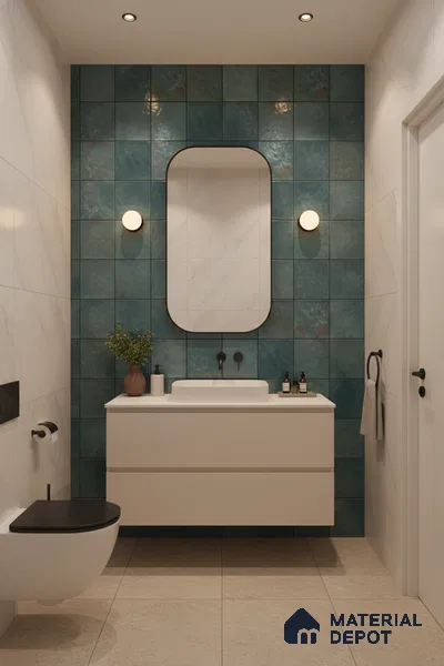 Subway  Wall Tile TL 06336  Patrinet 12 inch x 12 inch Ceramic Glossy Finish - 9.5 mm | Suitable for Accent / Feature Walls, Bathroom, Kitchen Wall & Backsplashes | Please Expect a Slight Variation of Pattern (Sample)