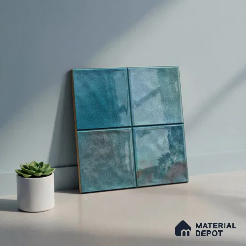 Faux Subway Wall Tile TL 06336  Patrinet 12 inch x 12 inch Ceramic Glossy Finish - 9.5 mm | Suitable for Accent / Feature Walls, Bathroom, Kitchen Wall & Backsplashes | Please Expect a Slight Variation of Pattern