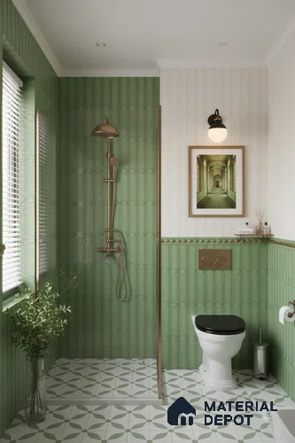 Faux Subway Wall Tile TL 06337 B  Concordia 12 inch x 12 inch Ceramic Matte Finish - 9.5 mm | Suitable for Accent / Feature Walls, Bathroom, Kitchen Wall & Backsplashes | Please Expect a Slight Variation of Pattern