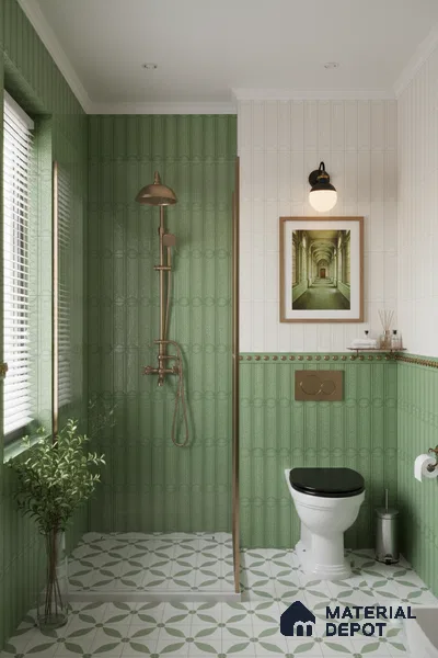 Faux Subway Wall Tile TL 06337 B  Concordia 12 inch x 12 inch Ceramic Matte Finish - 9.5 mm | Suitable for Accent / Feature Walls, Bathroom, Kitchen Wall & Backsplashes | Please Expect a Slight Variation of Pattern (Sample)