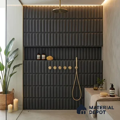 Faux Subway Wall Tile TL 06337 C  Balancia 12 inch x 12 inch Ceramic Matte Finish - 9.5 mm | Suitable for Accent / Feature Walls, Bathroom, Kitchen Wall & Backsplashes | Please Expect a Slight Variation of Pattern
