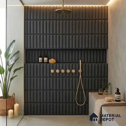 Faux Subway Wall Tile TL 06337 C  Balancia 12 inch x 12 inch Ceramic Matte Finish - 9.5 mm | Suitable for Accent / Feature Walls, Bathroom, Kitchen Wall & Backsplashes | Please Expect a Slight Variation of Pattern