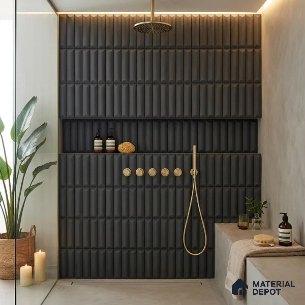 Faux Subway Wall Tile TL 06337 C  Balancia 12 inch x 12 inch Ceramic Matte Finish - 9.5 mm | Suitable for Accent / Feature Walls, Bathroom, Kitchen Wall & Backsplashes | Please Expect a Slight Variation of Pattern