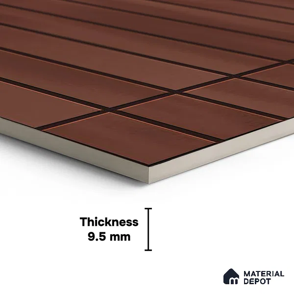 Faux Subway Wall Tile TL 06338 D  Orbistone 12 inch x 12 inch Ceramic Matte Finish - 9.5 mm | Suitable for Accent / Feature Walls, Bathroom, Kitchen Wall & Backsplashes | Please Expect a Slight Variation of Pattern