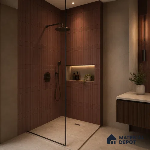 Faux Subway Wall Tile TL 06338 D Orbistone 12 inch x 12 inch Ceramic Matte Finish - 9.5 mm | Suitable for Accent / Feature Walls, Bathroom, Kitchen Wall & Backsplashes | Please Expect a Slight Variation of Pattern