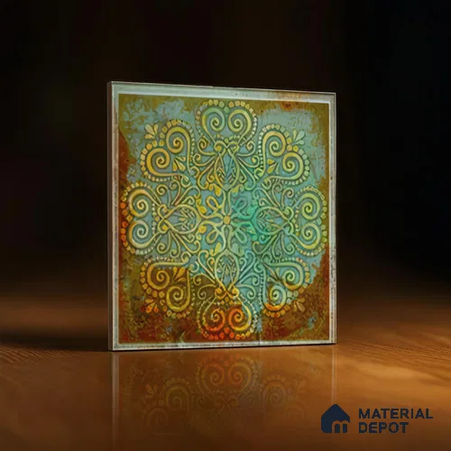 Moroccan Wall Tile TL 06339 C Artiflow 12 inch x 12 inch Ceramic Matte Finish - 9.5 mm | Suitable for Accent/Feature Walls, Bathroom, Kitchen, Dining Area | Please Expect a Slight Variation of Pattern