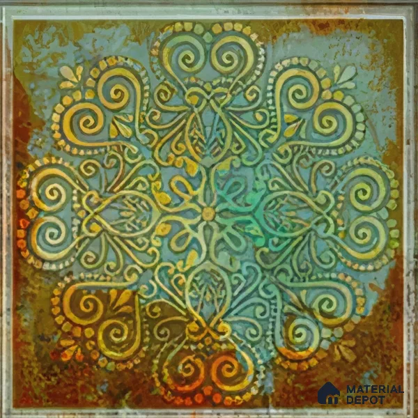 Moroccan Wall Tile TL 06339 C Artiflow 12 inch x 12 inch Ceramic Matte Finish - 9.5 mm | Suitable for Accent/Feature Walls, Bathroom, Kitchen, Dining Area | Please Expect a Slight Variation of Pattern