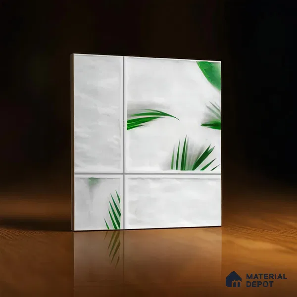 Moroccan Wall Tile TL 06341 Filigra 12 inch x 12 inch Ceramic Matte Finish - 9.5 mm | Suitable for Bathroom, Kitchen, Balcony | Please Expect a Slight Variation of Pattern
