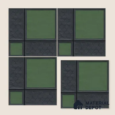 Moroccan Wall Tile TL 06343 Desigra 12 inch x 12 inch Ceramic Matte Finish - 9.5 mm | Suitable for Bathroom, Kitchen, Balcony | Please Expect a Slight Variation of Pattern