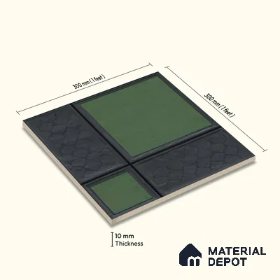 Moroccan Wall Tile TL 06343 Desigra 12 inch x 12 inch Ceramic Matte Finish - 9.5 mm | Suitable for Bathroom, Kitchen, Balcony | Please Expect a Slight Variation of Pattern