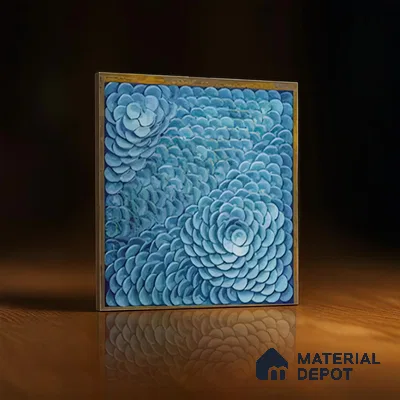 Moroccan Wall Tile TL 06344 B Blossora 12 inch x 12 inch Ceramic Matte Finish - 9.5 mm | Suitable for Accent/Feature Walls, Dining Area, Kitchen | Please Expect a Slight Variation of Pattern