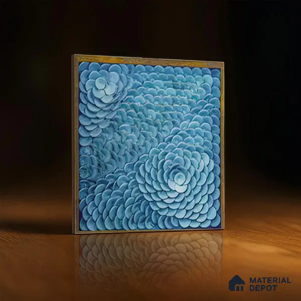 Moroccan Wall Tile TL 06344 B Blossora 12 inch x 12 inch Ceramic Matte Finish - 9.5 mm | Suitable for Accent/Feature Walls, Dining Area, Kitchen | Please Expect a Slight Variation of Pattern