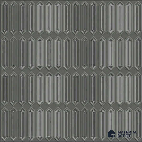 Faux Subway Wall Tile TL 06345 C Picket Edgora 12 inch x 12 inch Ceramic Matte Finish - 9.5 mm | Suitable for Accent / Feature Walls, Bathroom, Kitchen Wall & Backsplashes | Please Expect a Slight Variation of Pattern
