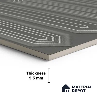 Faux Subway Wall Tile TL 06345 C  Picket Edgora 12 inch x 12 inch Ceramic Matte Finish - 9.5 mm | Suitable for Accent / Feature Walls, Bathroom, Kitchen Wall & Backsplashes | Please Expect a Slight Variation of Pattern