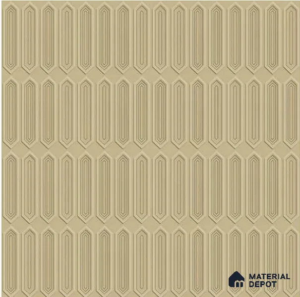 Faux Subway Wall Tile TL 06345 Picket Fence Flow 12 inch x 12 inch Ceramic Matte Finish - 9.5 mm | Suitable for Accent / Feature Walls, Bathroom, Kitchen Wall & Backsplashes | Please Expect a Slight Variation of Pattern