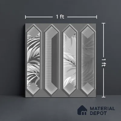 Faux Subway Wall Tile TL 06346 B  Picket Pointora 12 inch x 12 inch Ceramic Matte Finish - 9.5 mm | Suitable for Accent / Feature Walls, Bathroom, Kitchen Wall & Backsplashes | Please Expect a Slight Variation of Pattern