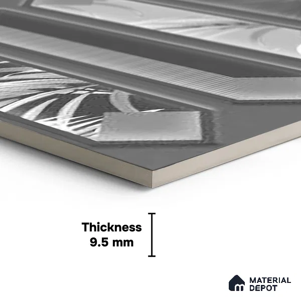 Faux Subway Wall Tile TL 06346 B Picket Pointora 12 inch x 12 inch Ceramic Matte Finish - 9.5 mm | Suitable for Accent / Feature Walls, Bathroom, Kitchen Wall & Backsplashes | Please Expect a Slight Variation of Pattern