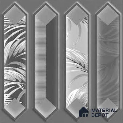 Faux Subway Wall Tile TL 06346 B  Picket Pointora 12 inch x 12 inch Ceramic Matte Finish - 9.5 mm | Suitable for Accent / Feature Walls, Bathroom, Kitchen Wall & Backsplashes | Please Expect a Slight Variation of Pattern