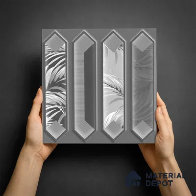 Faux Subway Wall Tile TL 06346 B  Picket Pointora 12 inch x 12 inch Ceramic Matte Finish - 9.5 mm | Suitable for Accent / Feature Walls, Bathroom, Kitchen Wall & Backsplashes | Please Expect a Slight Variation of Pattern