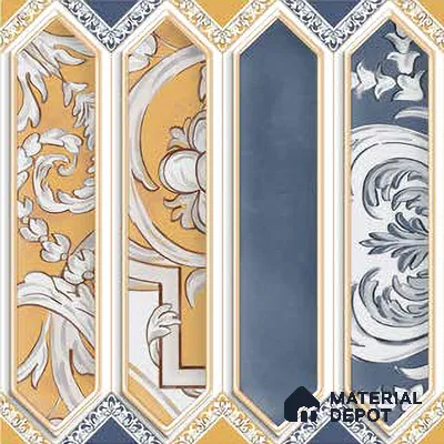 Faux Subway Wall Tile TL 06346 C  Picket Stemline 12 inch x 12 inch Ceramic Matte Finish - 9.5 mm | Suitable for Accent / Feature Walls, Bathroom, Kitchen Wall & Backsplashes | Please Expect a Slight Variation of Pattern