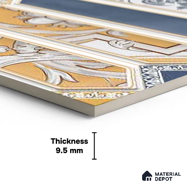 Faux Subway Wall Tile TL 06346 C Picket Stemline 12 inch x 12 inch Ceramic Matte Finish - 9.5 mm | Suitable for Accent / Feature Walls, Bathroom, Kitchen Wall & Backsplashes | Please Expect a Slight Variation of Pattern
