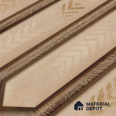 Faux Subway Wall Tile TL 06346  Picket Leafstone 12 inch x 12 inch Ceramic Matte Finish - 9.5 mm | Suitable for Accent / Feature Walls, Bathroom, Kitchen Wall & Backsplashes | Please Expect a Slight Variation of Pattern