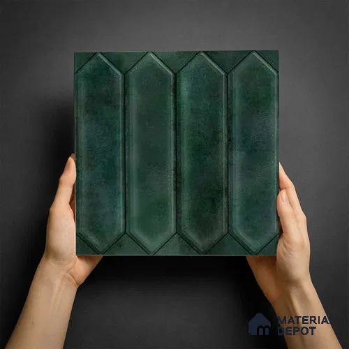 Faux Subway Wall Tile TL 06347 B Picket Gardenrix 12 inch x 12 inch Ceramic Matte Finish - 9.5 mm | Suitable for Accent / Feature Walls, Bathroom, Kitchen Wall & Backsplashes | Please Expect a Slight Variation of Pattern