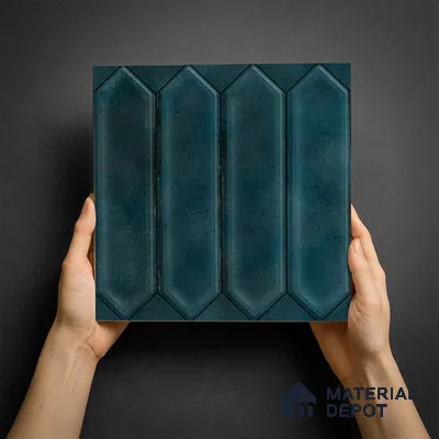 Faux Subway Wall Tile TL 06347  Picket Field Line 12 inch x 12 inch Ceramic Matte Finish - 9.5 mm | Suitable for Accent / Feature Walls, Bathroom, Kitchen Wall & Backsplashes | Please Expect a Slight Variation of Pattern