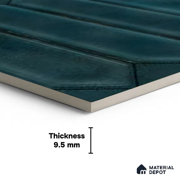 Faux Subway Wall Tile TL 06347 Picket Field Line 12 inch x 12 inch Ceramic Matte Finish - 9.5 mm | Suitable for Accent / Feature Walls, Bathroom, Kitchen Wall & Backsplashes | Please Expect a Slight Variation of Pattern