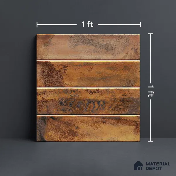 Faux Subway Wall Tile TL 06348 MetroTile 12 inch x 12 inch Ceramic Matte Finish - 9.5 mm | Suitable for Accent / Feature Walls, Bathroom, Kitchen Wall & Backsplashes | Please Expect a Slight Variation of Pattern