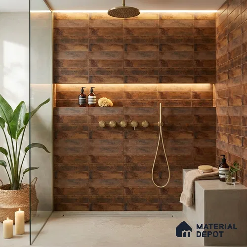 Faux Subway Wall Tile TL 06348 MetroTile 12 inch x 12 inch Ceramic Matte Finish - 9.5 mm | Suitable for Accent / Feature Walls, Bathroom, Kitchen Wall & Backsplashes | Please Expect a Slight Variation of Pattern