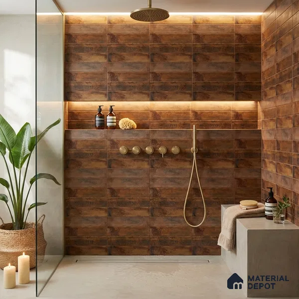Faux Subway Wall Tile TL 06348 MetroTile 12 inch x 12 inch Ceramic Matte Finish - 9.5 mm | Suitable for Accent / Feature Walls, Bathroom, Kitchen Wall & Backsplashes | Please Expect a Slight Variation of Pattern