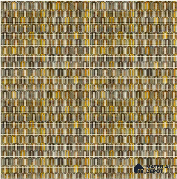 Faux Subway Wall Tile TL 06349 Railflow 12 inch x 12 inch Ceramic Matte Finish - 9.5 mm | Suitable for Accent / Feature Walls, Bathroom, Kitchen Wall & Backsplashes | Please Expect a Slight Variation of Pattern