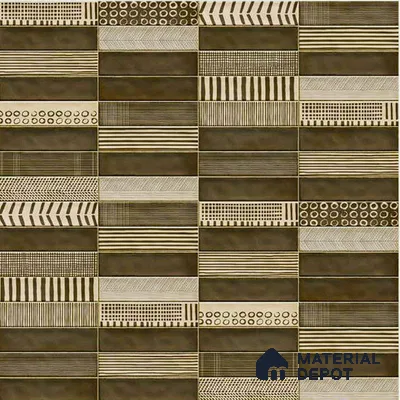 Faux Subway Wall Tile TL 06351 B  Trackora 12 inch x 12 inch Ceramic Matte Finish - 9.5 mm | Suitable for Accent / Feature Walls, Bathroom, Kitchen Wall & Backsplashes | Please Expect a Slight Variation of Pattern