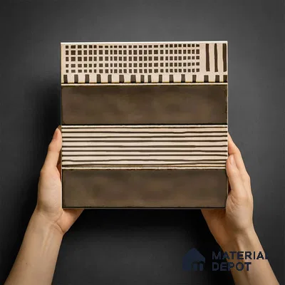 Faux Subway Wall Tile TL 06351 B  Trackora 12 inch x 12 inch Ceramic Matte Finish - 9.5 mm | Suitable for Accent / Feature Walls, Bathroom, Kitchen Wall & Backsplashes | Please Expect a Slight Variation of Pattern