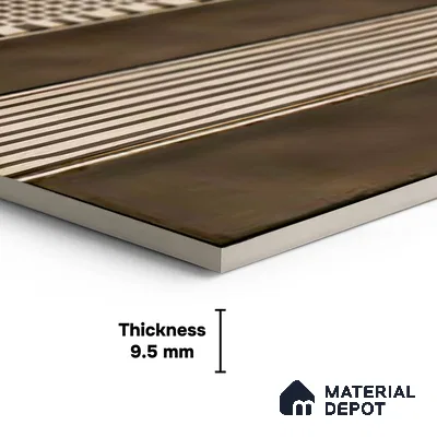 Faux Subway Wall Tile TL 06351 B  Trackora 12 inch x 12 inch Ceramic Matte Finish - 9.5 mm | Suitable for Accent / Feature Walls, Bathroom, Kitchen Wall & Backsplashes | Please Expect a Slight Variation of Pattern