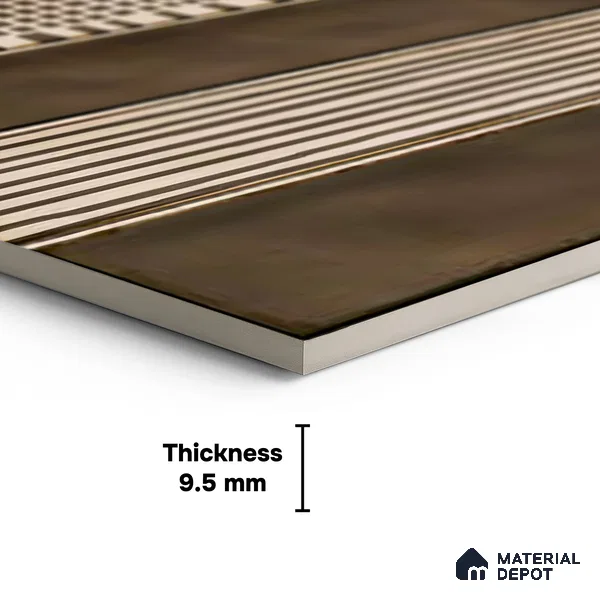 Faux Subway Wall Tile TL 06351 B Trackora 12 inch x 12 inch Ceramic Matte Finish - 9.5 mm | Suitable for Accent / Feature Walls, Bathroom, Kitchen Wall & Backsplashes | Please Expect a Slight Variation of Pattern