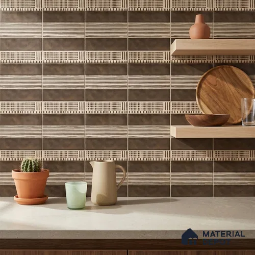 Faux Subway Wall Tile TL 06351 B  Trackora 12 inch x 12 inch Ceramic Matte Finish - 9.5 mm | Suitable for Accent / Feature Walls, Bathroom, Kitchen Wall & Backsplashes | Please Expect a Slight Variation of Pattern