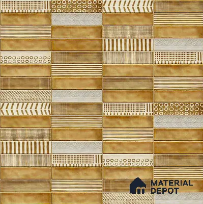 Faux Subway Wall Tile TL 06351  Urbanix 12 inch x 12 inch Ceramic Matte Finish - 9.5 mm | Suitable for Accent / Feature Walls, Bathroom, Kitchen Wall & Backsplashes | Please Expect a Slight Variation of Pattern