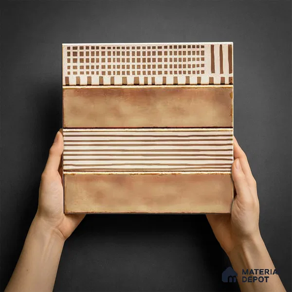 Faux Subway Wall Tile TL 06351 Urbanix 12 inch x 12 inch Ceramic Matte Finish - 9.5 mm | Suitable for Accent / Feature Walls, Bathroom, Kitchen Wall & Backsplashes | Please Expect a Slight Variation of Pattern