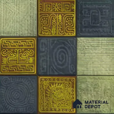 Moroccan Wall Tile TL 06353 B Tradiflow 12 inch x 12 inch Ceramic Matte Finish - 9.5 mm | Suitable for Bathroom, Kitchen, Basin Area | Please Expect a Slight Variation of Pattern