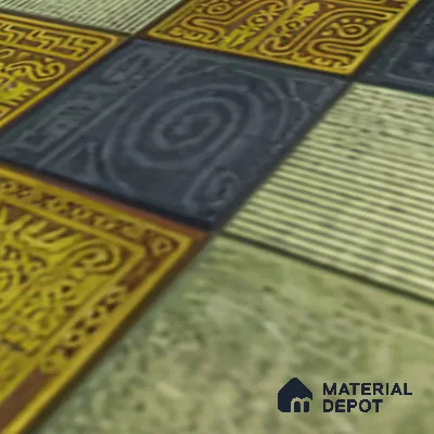 Moroccan Wall Tile TL 06353 B Tradiflow 12 inch x 12 inch Ceramic Matte Finish - 9.5 mm | Suitable for Bathroom, Kitchen, Basin Area | Please Expect a Slight Variation of Pattern