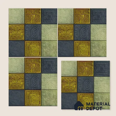 Moroccan Wall Tile TL 06353 B Tradiflow 12 inch x 12 inch Ceramic Matte Finish - 9.5 mm | Suitable for Bathroom, Kitchen, Basin Area | Please Expect a Slight Variation of Pattern
