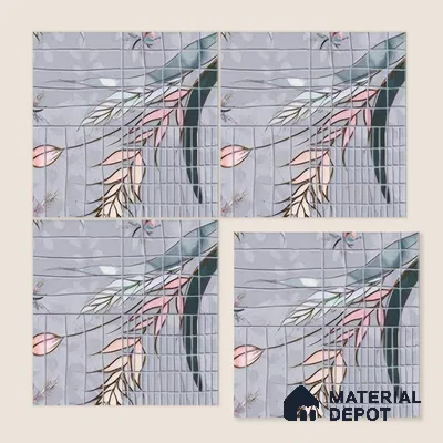 Moroccan Wall Tile TL 06354 Craftora 12 inch x 12 inch Ceramic Matte Finish - 9.5 mm | Suitable for Bathroom, Kitchen, Dining Area | Please Expect a Slight Variation of Pattern