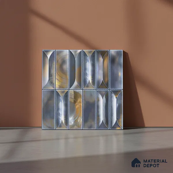 Faux Subway Wall Tile TL 06355 B Ocean Flow 12 inch x 12 inch Ceramic Matte Finish - 9.5 mm | Suitable for Accent / Feature Walls, Bathroom, Kitchen Wall & Backsplashes | Please Expect a Slight Variation of Pattern