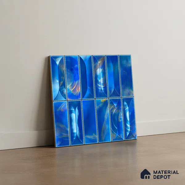 Faux Subway Wall Tile TL 06355 D Marina 12 inch x 12 inch Ceramic Matte Finish - 9.5 mm | Suitable for Accent / Feature Walls, Bathroom, Kitchen Wall & Backsplashes | Please Expect a Slight Variation of Pattern