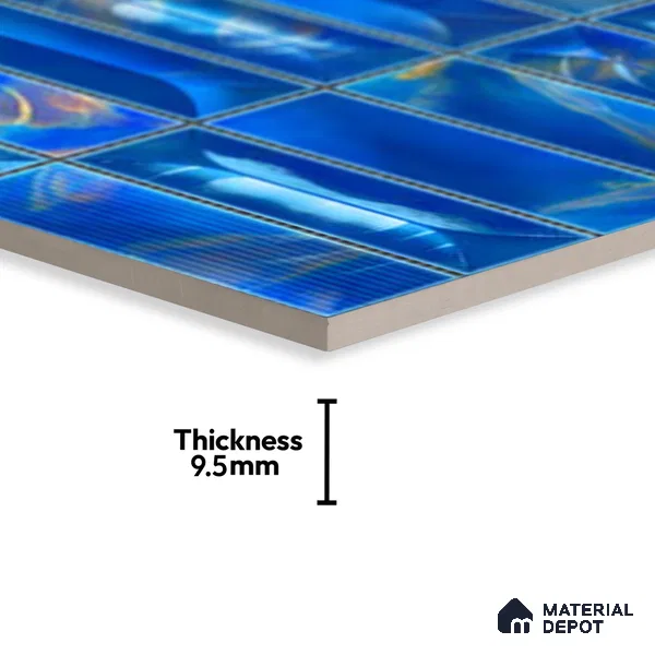 Faux Subway Wall Tile TL 06355 D Marina 12 inch x 12 inch Ceramic Matte Finish - 9.5 mm | Suitable for Accent / Feature Walls, Bathroom, Kitchen Wall & Backsplashes | Please Expect a Slight Variation of Pattern