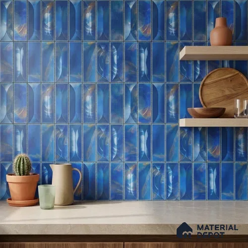 Faux Subway Wall Tile TL 06355 D  Marina 12 inch x 12 inch Ceramic Matte Finish - 9.5 mm | Suitable for Accent / Feature Walls, Bathroom, Kitchen Wall & Backsplashes | Please Expect a Slight Variation of Pattern