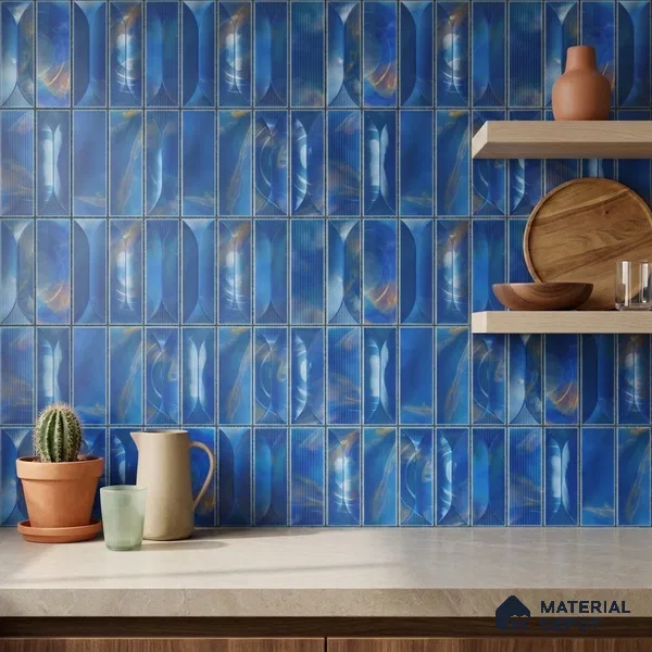 Faux Subway Wall Tile TL 06355 D Marina 12 inch x 12 inch Ceramic Matte Finish - 9.5 mm | Suitable for Accent / Feature Walls, Bathroom, Kitchen Wall & Backsplashes | Please Expect a Slight Variation of Pattern