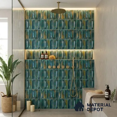 Faux Subway Wall Tile TL 06355 E  Baystone 12 inch x 12 inch Ceramic Matte Finish - 9.5 mm | Suitable for Accent / Feature Walls, Bathroom, Kitchen Wall & Backsplashes | Please Expect a Slight Variation of Pattern